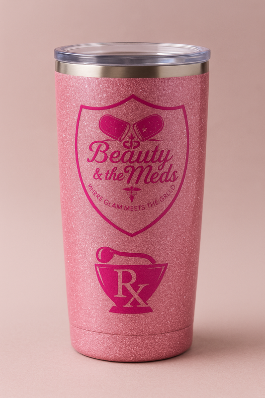 Glam Rx Glitter Tumbler